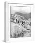 Climbing Through the Bossons Icefall on the Way Up Mont Blanc, Switzerland, Early 20th Century-null-Framed Giclee Print