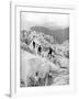 Climbing Through the Bossons Icefall on the Way Up Mont Blanc, Switzerland, Early 20th Century-null-Framed Giclee Print