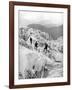 Climbing Through the Bossons Icefall on the Way Up Mont Blanc, Switzerland, Early 20th Century-null-Framed Giclee Print