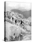 Climbing Through the Bossons Icefall on the Way Up Mont Blanc, Switzerland, Early 20th Century-null-Stretched Canvas