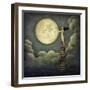 Climbing to the Moon-Sasha-Framed Giclee Print