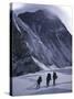 Climbing Towards Mountain Halo, Everest-Michael Brown-Stretched Canvas