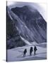 Climbing Towards Mountain Halo, Everest-Michael Brown-Stretched Canvas