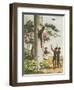 Climbing Trees, Aborigines in New South Wales Engraved by Matthew Dubourg (Fl.1813-1820) Pub. 1813-John Heaviside Clark-Framed Giclee Print