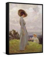 Climbing Up the Hillside-Frederick Stead-Framed Stretched Canvas