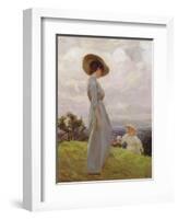 Climbing Up the Hillside-Frederick Stead-Framed Giclee Print