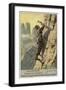 Climbing Using Crampons-null-Framed Giclee Print