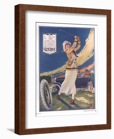 Clincher, Golf Tyres, uk, 1919-null-Framed Giclee Print