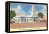 Clines Corners Gas Station, Route 66-null-Framed Stretched Canvas