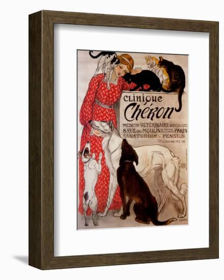 Clinique Cheron, c.1905-Théophile Alexandre Steinlen-Framed Art Print