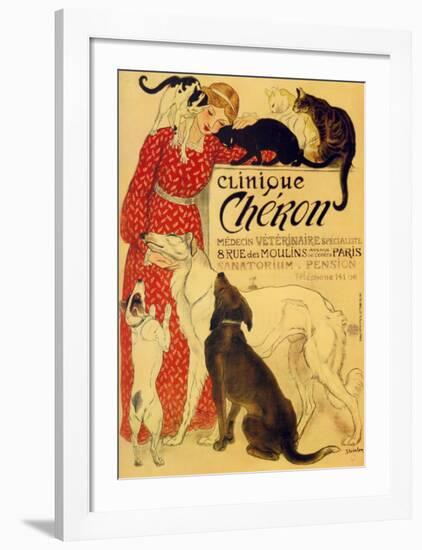 Clinique Cheron, c.1905-Théophile Alexandre Steinlen-Framed Art Print