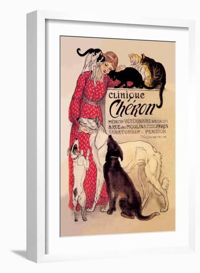 Clinique Cheron, Veterinary Medicine and Hotel-Th?ophile Alexandre Steinlen-Framed Art Print