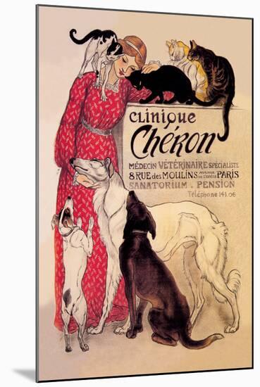 Clinique Cheron, Veterinary Medicine and Hotel-Th?ophile Alexandre Steinlen-Mounted Art Print