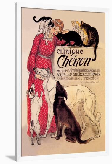 Clinique Cheron, Veterinary Medicine and Hotel-Th?ophile Alexandre Steinlen-Framed Art Print