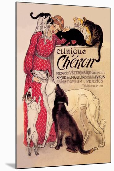 Clinique Cheron, Veterinary Medicine and Hotel-Th?ophile Alexandre Steinlen-Mounted Art Print