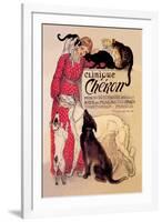 Clinique Cheron, Veterinary Medicine and Hotel-Théophile Alexandre Steinlen-Framed Art Print