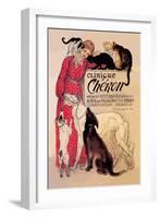 Clinique Cheron, Veterinary Medicine and Hotel-Théophile Alexandre Steinlen-Framed Art Print