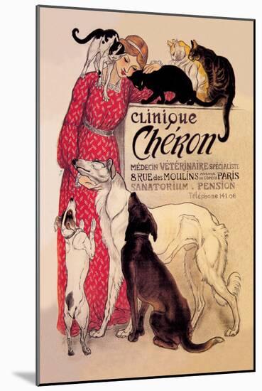 Clinique Cheron, Veterinary Medicine and Hotel-Théophile Alexandre Steinlen-Mounted Art Print