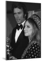 Clint Eastwood and Barbara Streisand-null-Mounted Art Print