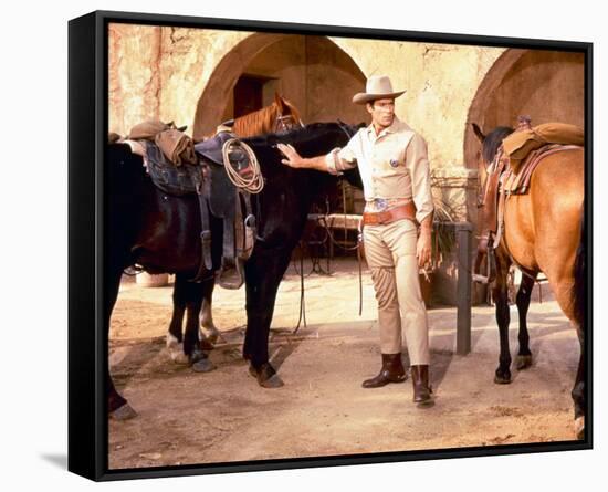 Clint Walker - Cheyenne-null-Framed Stretched Canvas