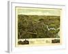 Clinton, Connecticut - Panoramic Map-Lantern Press-Framed Art Print