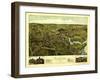 Clinton, Connecticut - Panoramic Map-Lantern Press-Framed Art Print