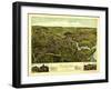 Clinton, Connecticut - Panoramic Map-Lantern Press-Framed Art Print