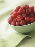 Bowl of Fresh Raspberries-Clinton Hussey-Photographic Print