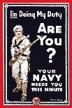 Your Navy Needs You, c.1914-Clinton Jordan-Art Print