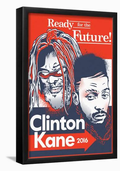 Clinton Kane 2016 (Red, White, & Blue Signboard)-null-Framed Poster