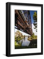 Clinton Presidential Park Bridge, Little Rock, Arkansas, USA-Walter Bibikow-Framed Photographic Print