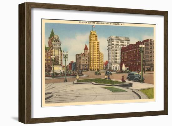 Clinton Square, Syracuse, New York-null-Framed Art Print