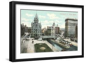 Clinton Square, Syracuse, New York-null-Framed Art Print