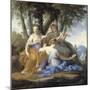 Clio, Euterpe et Thalie-Eustache Le Sueur-Mounted Giclee Print