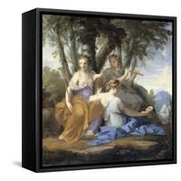 Clio, Euterpe et Thalie-Eustache Le Sueur-Framed Stretched Canvas