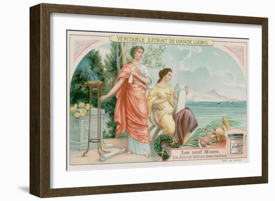 Clio (History) and Calliope (Heroic Poetry)-null-Framed Giclee Print