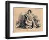 'Clio instructing the Young British Lion in History', c1860, (c1860)-John Leech-Framed Giclee Print