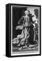 Clio, Muse of History-Giovanni Santi Or Sanzio-Framed Stretched Canvas