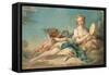 Clio, the Muse of History and Song, 1758-Francois Boucher-Framed Stretched Canvas