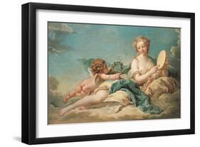 Clio, the Muse of History and Song, 1758-Francois Boucher-Framed Giclee Print