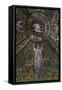 Clipeus with Mystic Lamb Supported by Four Angels and Nature Motifs, Mosaic-null-Framed Stretched Canvas