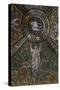 Clipeus with Mystic Lamb Supported by Four Angels and Nature Motifs, Mosaic-null-Stretched Canvas