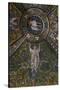 Clipeus with Mystic Lamb Supported by Four Angels and Nature Motifs, Mosaic-null-Stretched Canvas