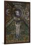 Clipeus with Mystic Lamb Supported by Four Angels and Nature Motifs, Mosaic-null-Framed Giclee Print