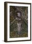 Clipeus with Mystic Lamb Supported by Four Angels and Nature Motifs, Mosaic-null-Framed Giclee Print