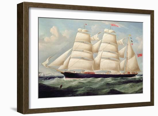 Clipper Barque 'Clendovey'-Richard B. Spencer-Framed Giclee Print