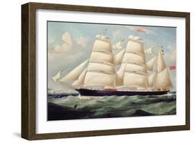 Clipper Barque 'Clendovey'-Richard B. Spencer-Framed Giclee Print