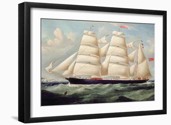 Clipper Barque 'Clendovey'-Richard B. Spencer-Framed Giclee Print