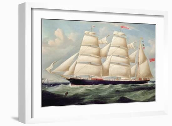 Clipper Barque 'Clendovey'-Richard B. Spencer-Framed Giclee Print