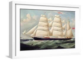 Clipper Barque 'Clendovey'-Richard B. Spencer-Framed Giclee Print